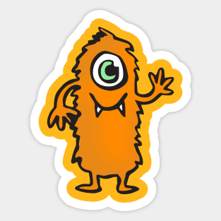 Furry friendly monster Sticker